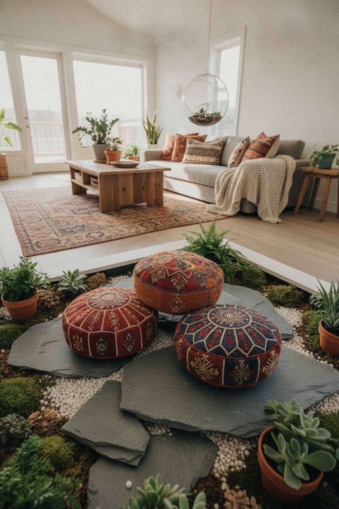 ottoman pouf set