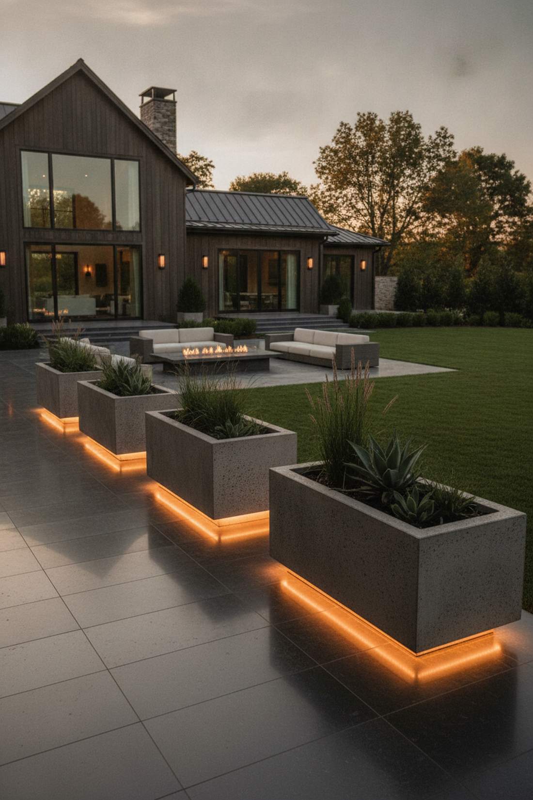 planter box underlighting