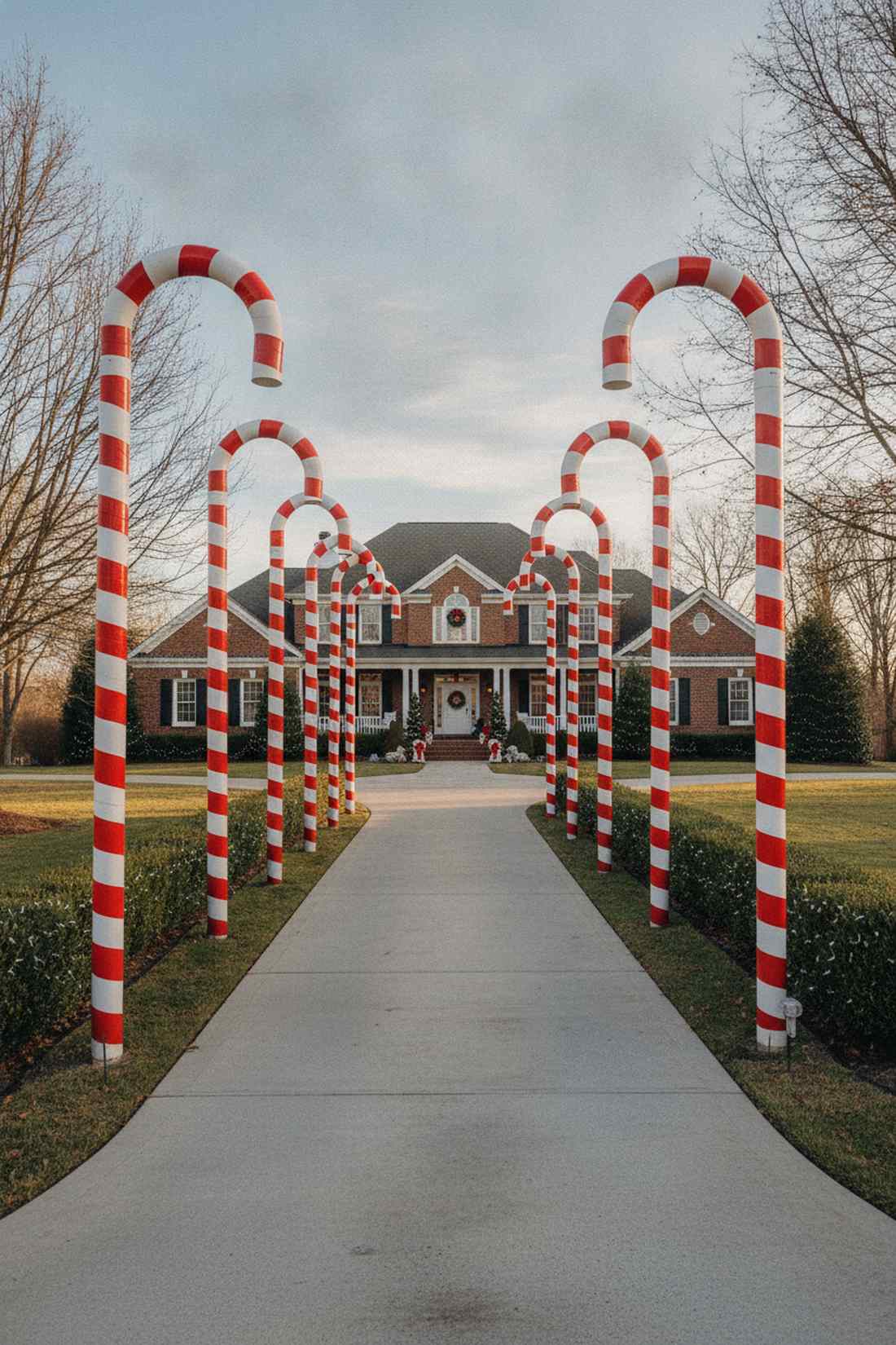 pvc pipe candy canes
