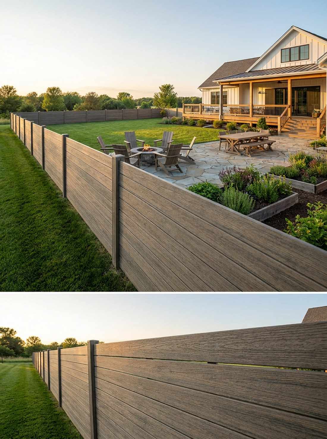 recycled composite eco fence