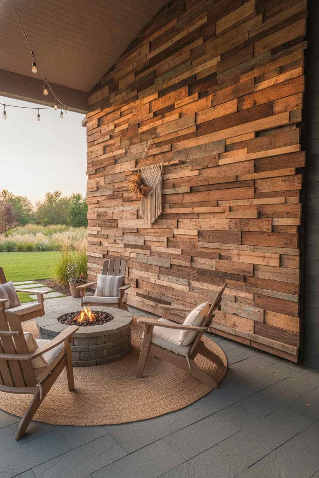scrap wood mosaic