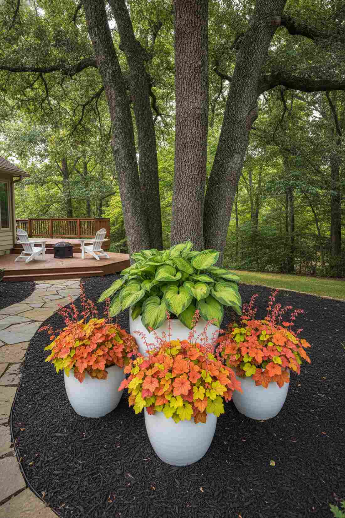 shade garden oasis
