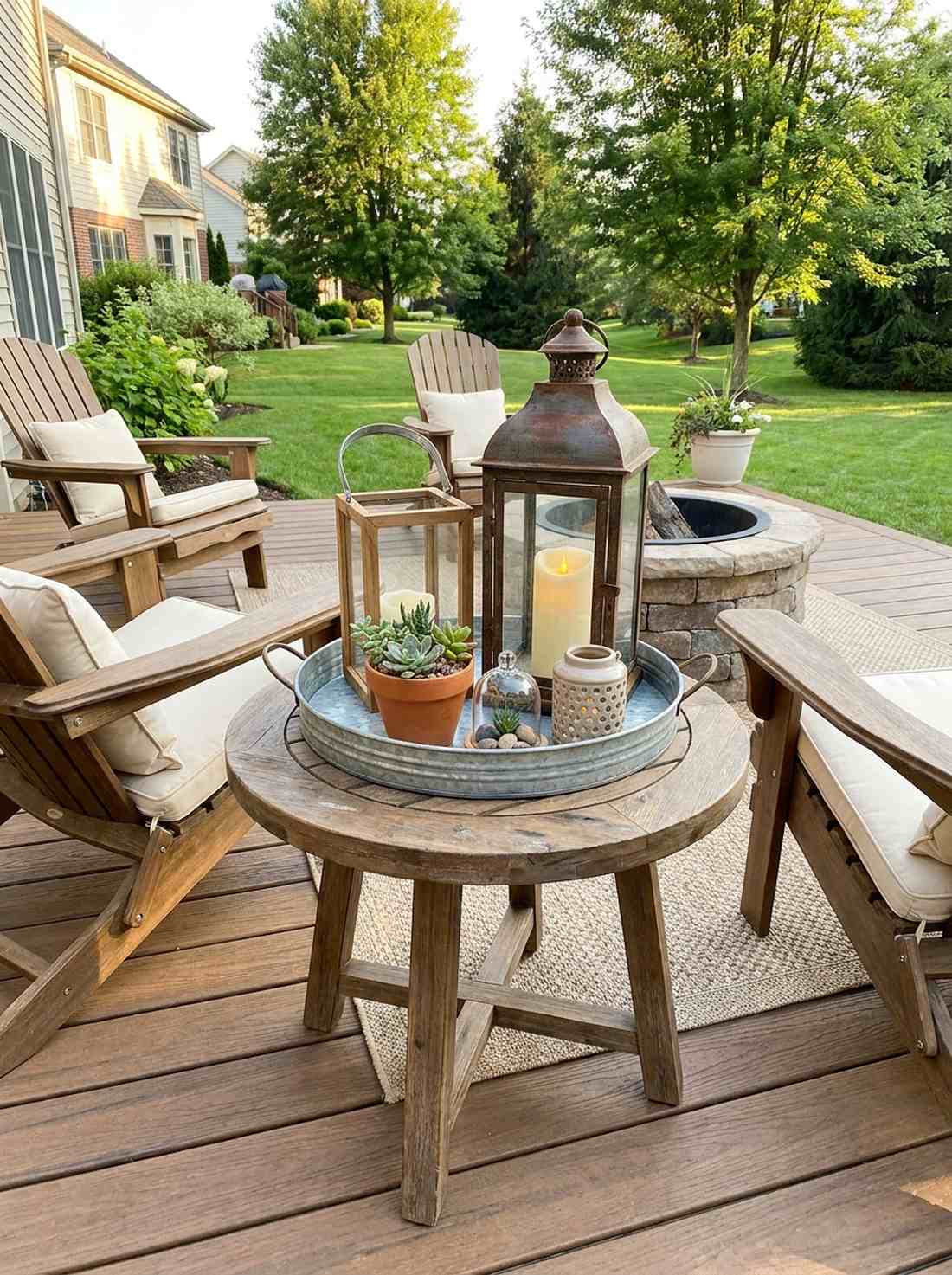 side table vignette