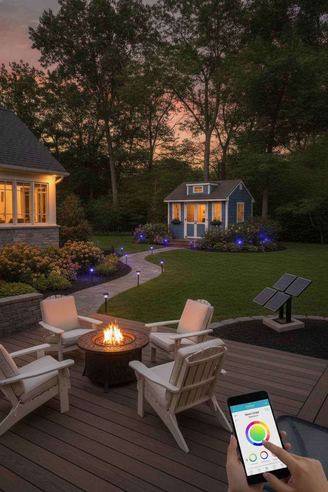 solar powered smart lights
