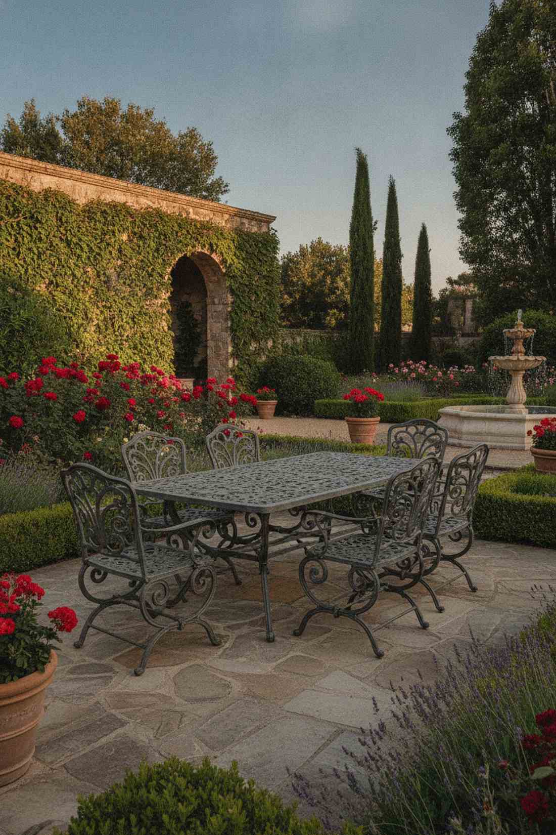 wrought iron traditional set