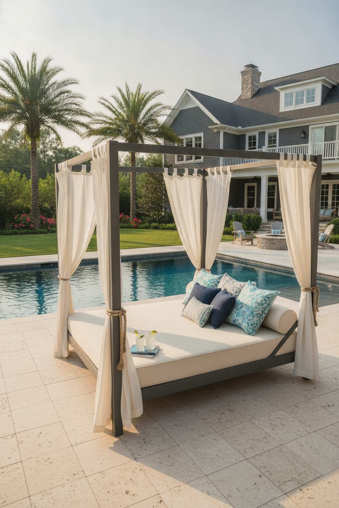 canopy daybed with curtains