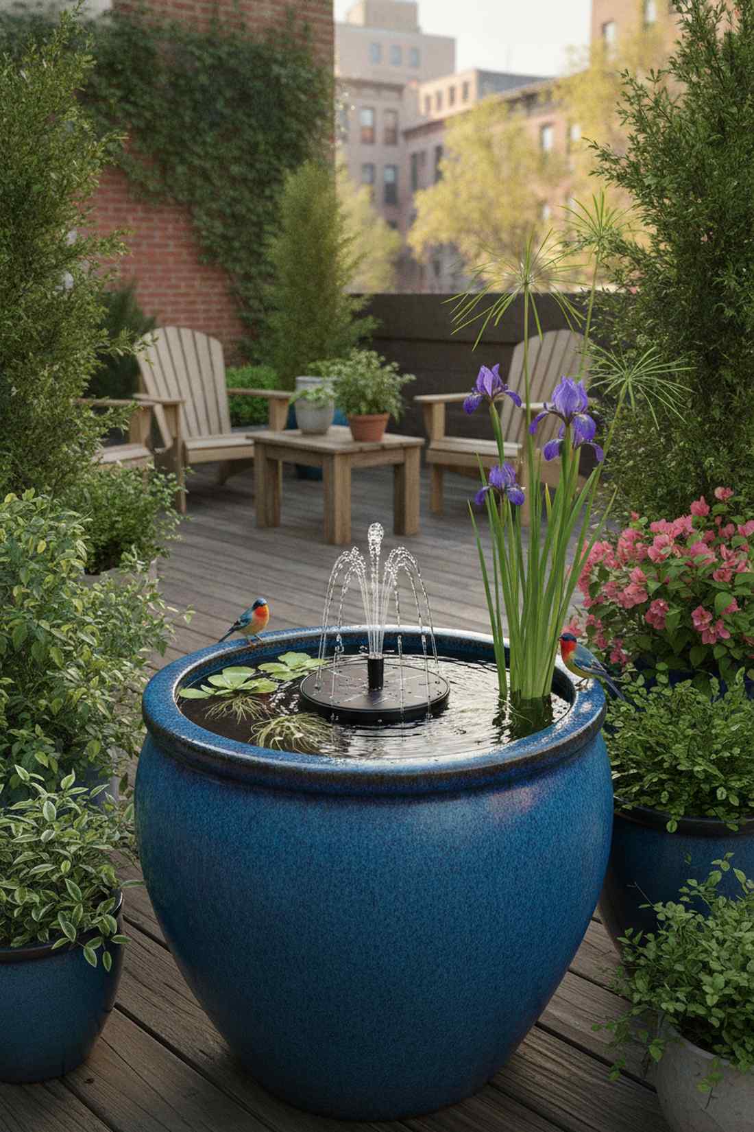 ceramic pot fountain combos