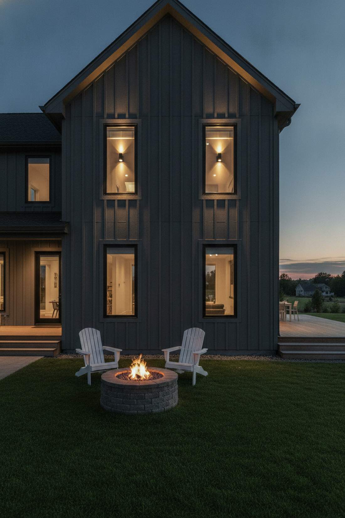 chevron angle wall lights
