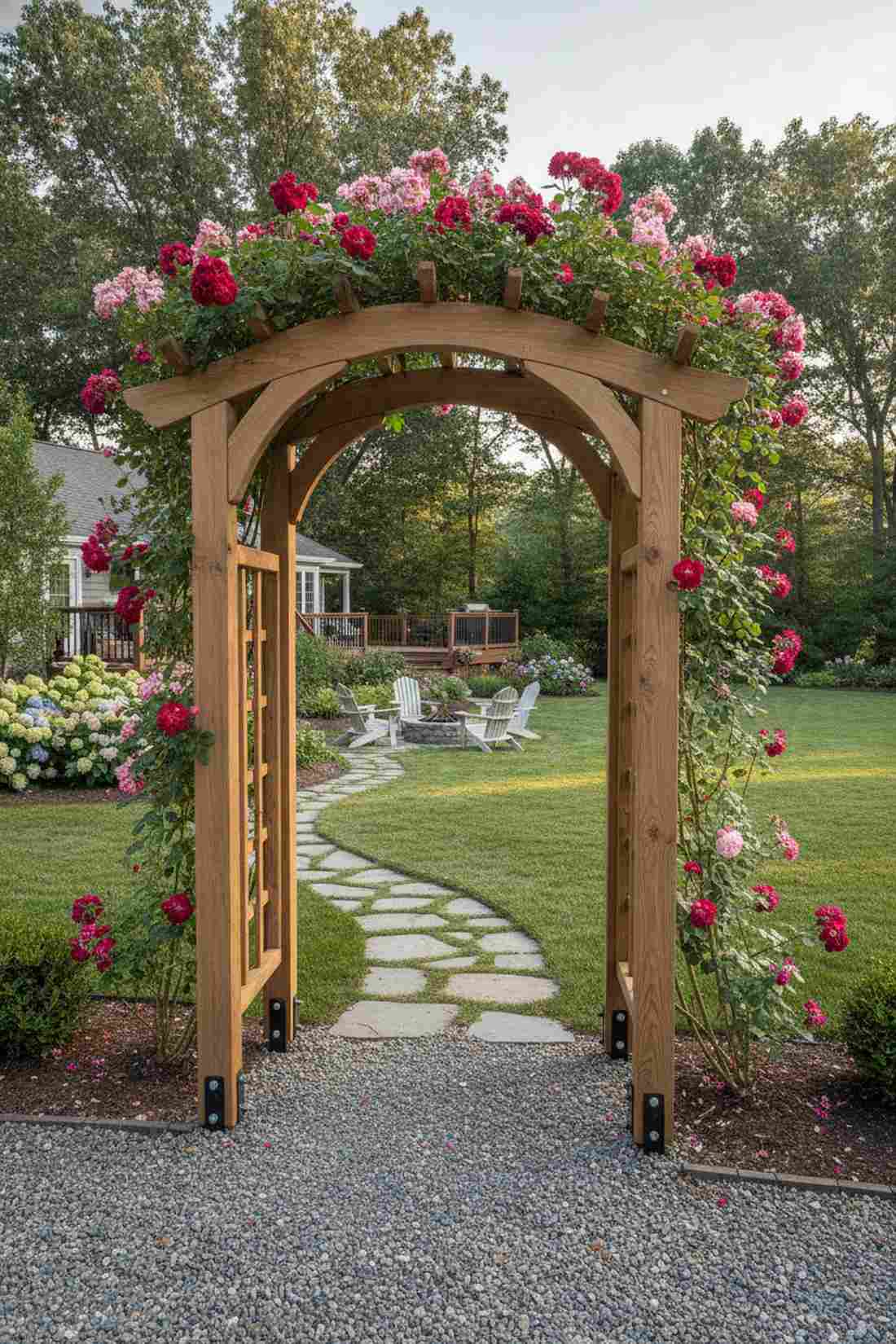 garden arbor entryway