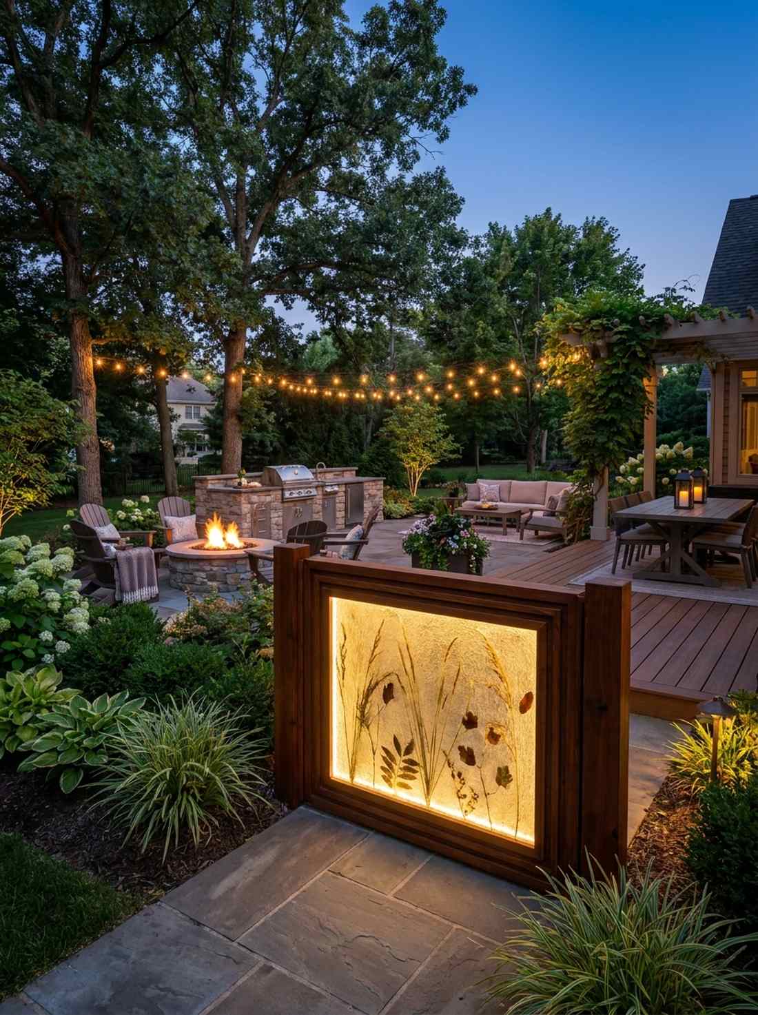 illuminated resin panel gate