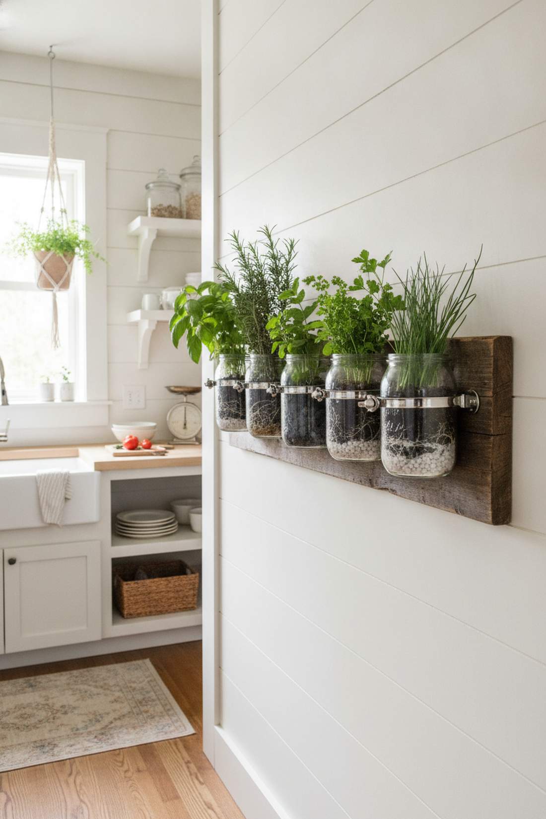 mason jar herb garden