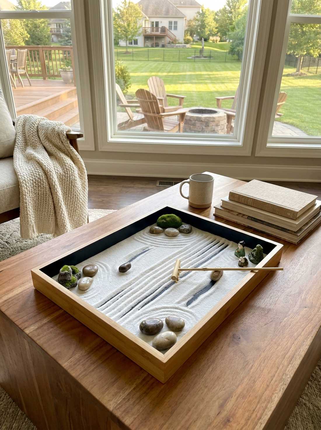 portable tabletop zen tray