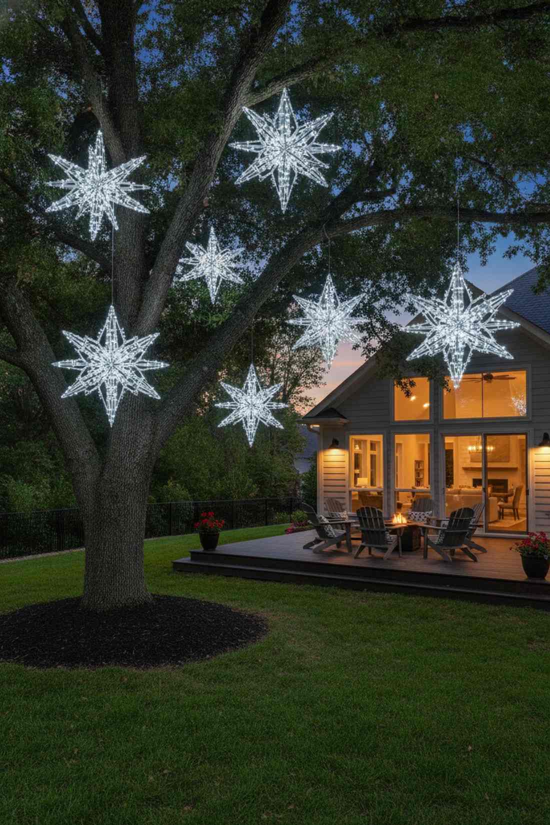 wire hanger snowflakes