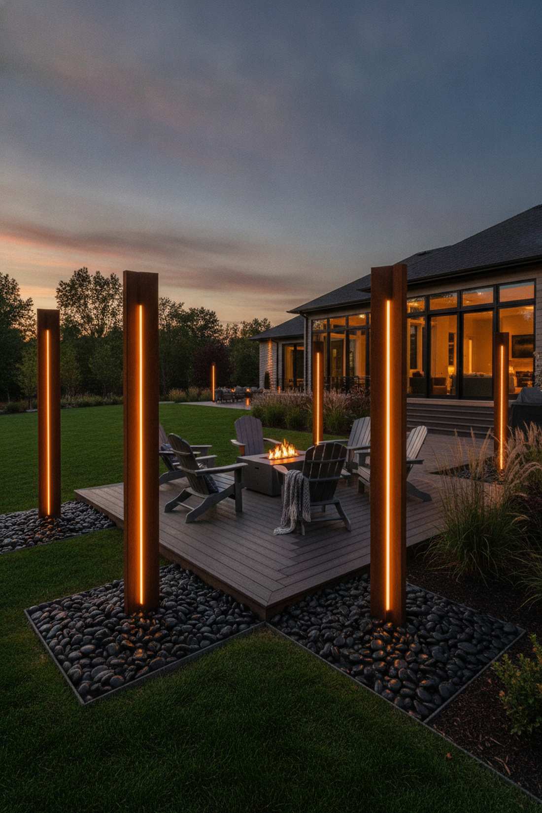 architectural column lights