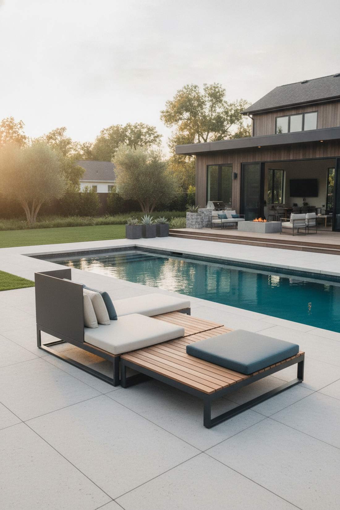asymmetric lounge platforms