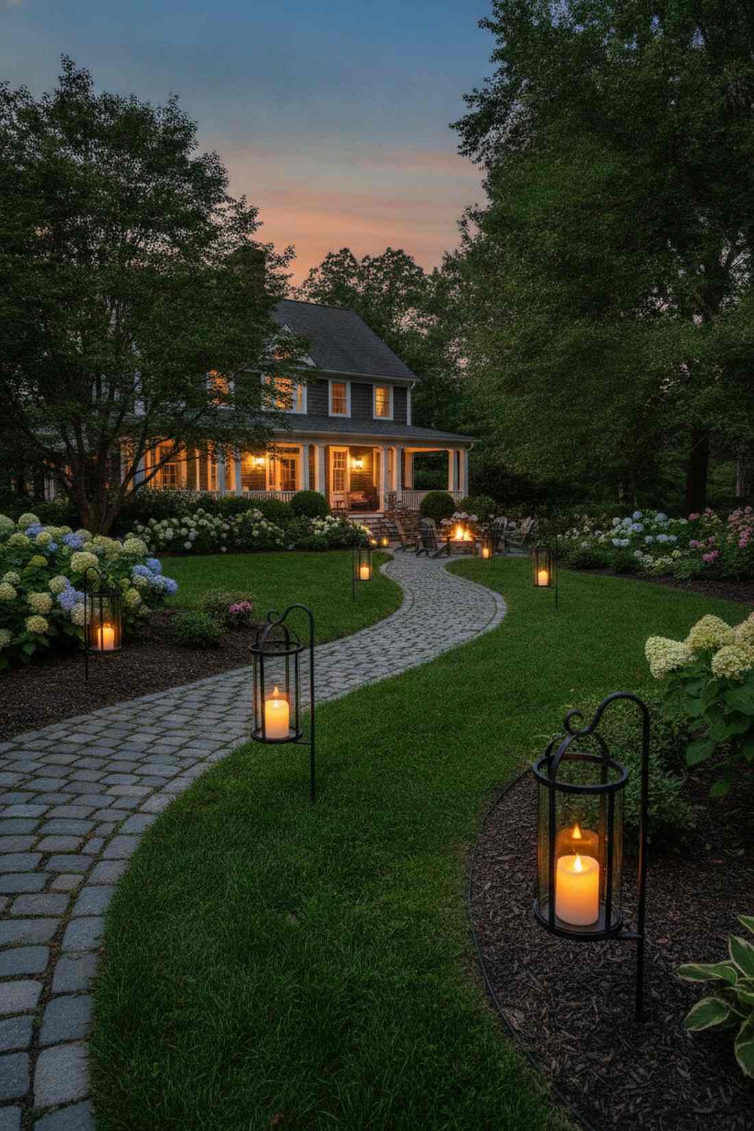 candle lantern post