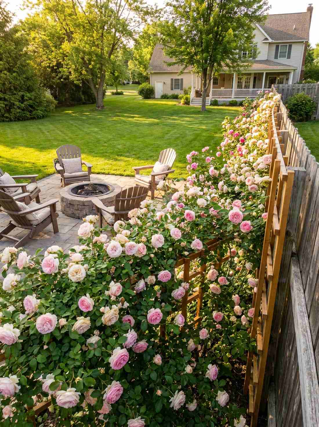 climbing rose trellis