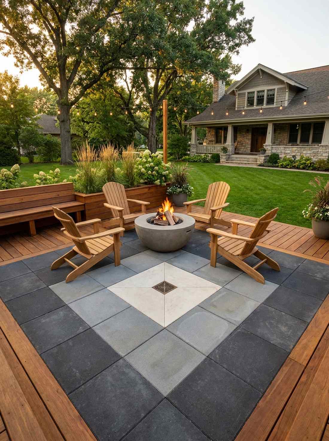 concentric square landing