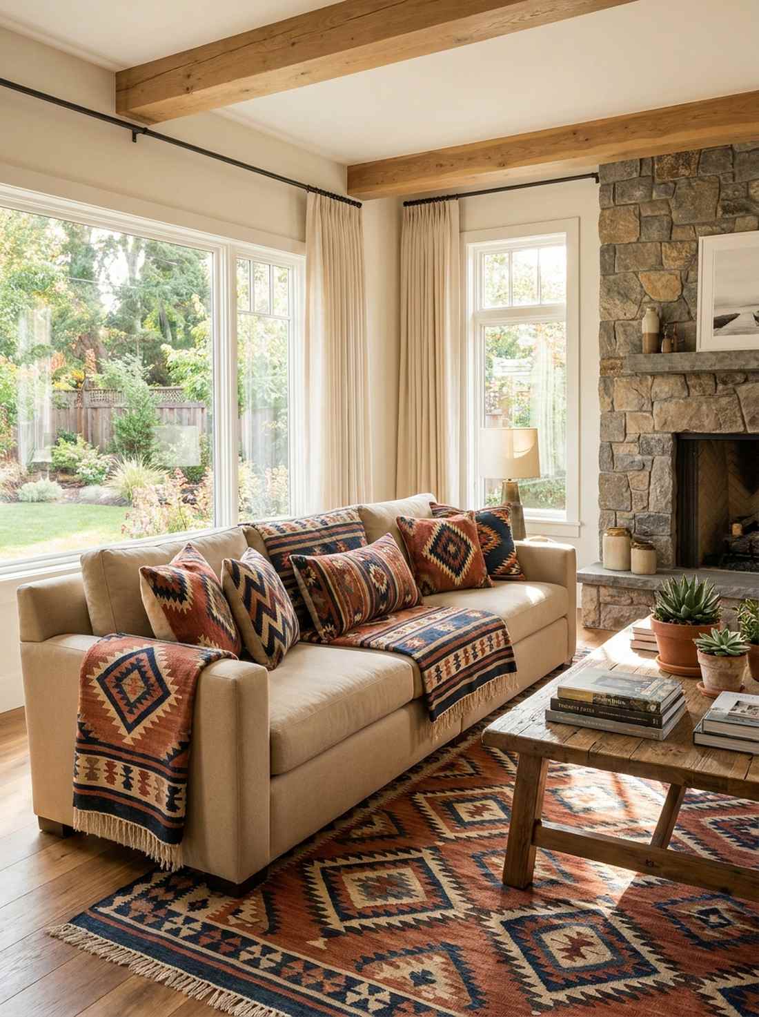 geometric tribal print textiles
