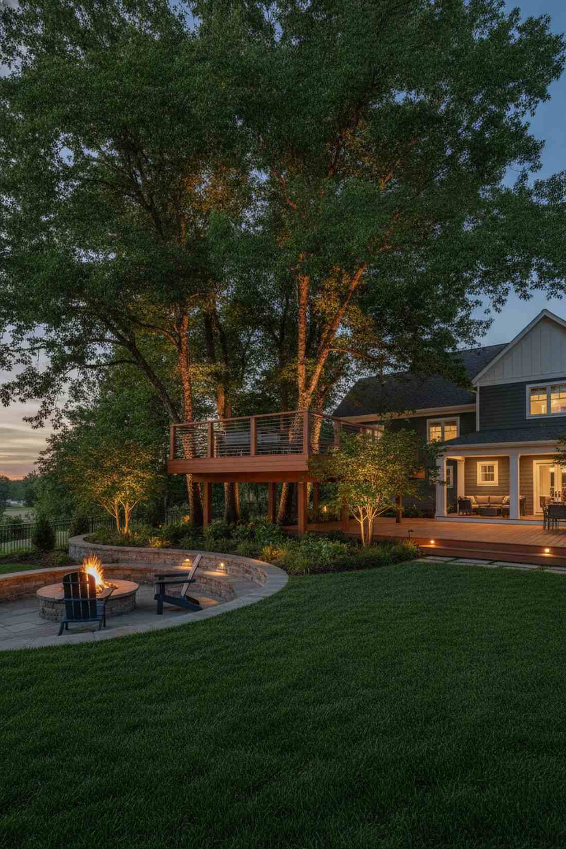 landscape uplighting integration