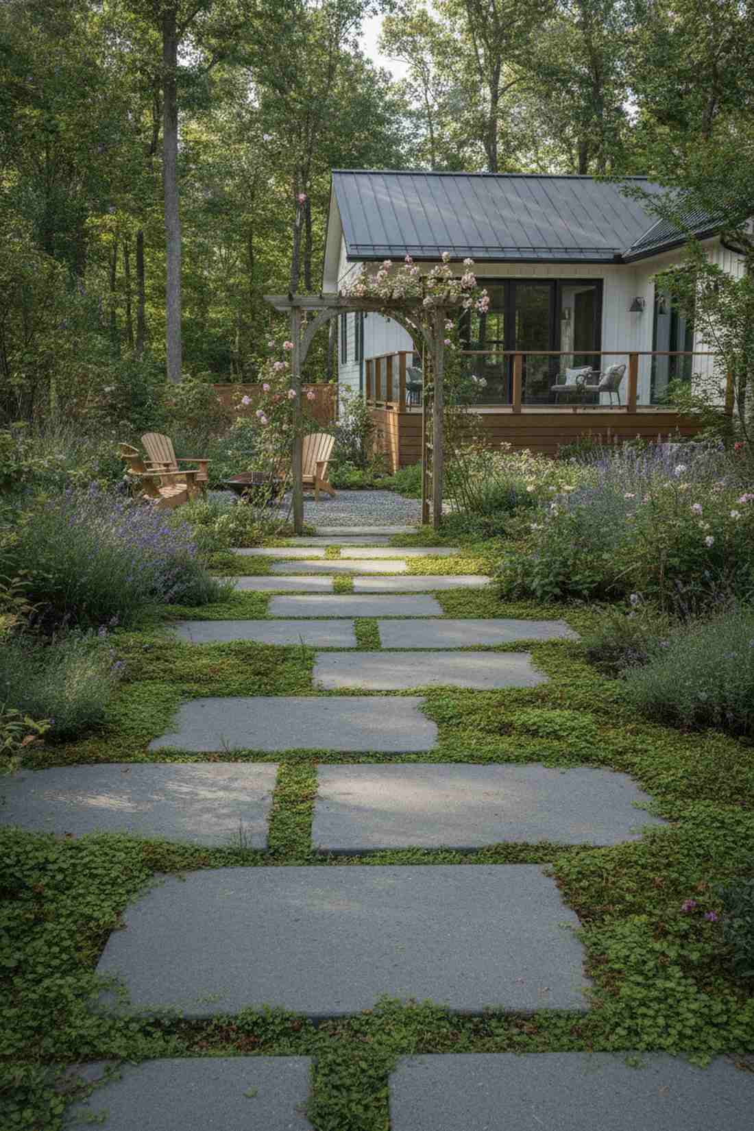 pavers with grass joints