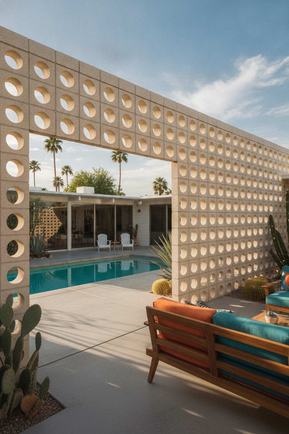 perforated concrete block screen