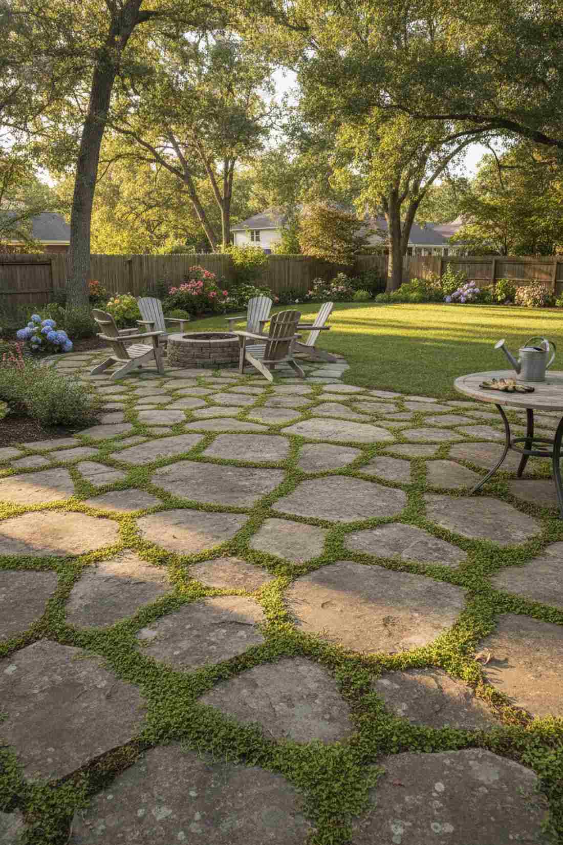 pocket planting between pavers