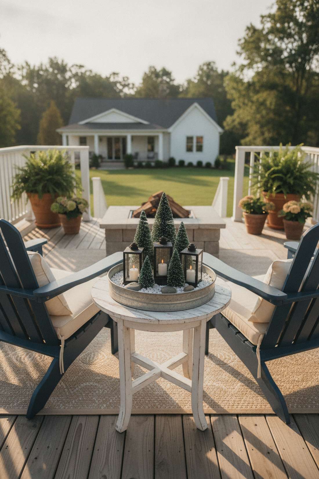 side table vignette displays