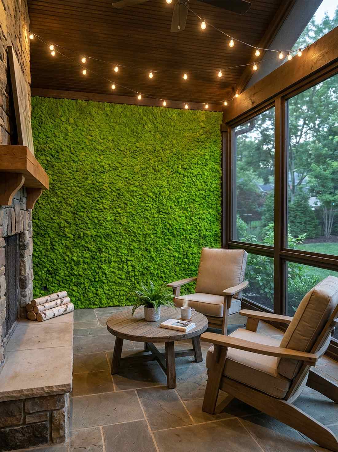synthetic moss panels