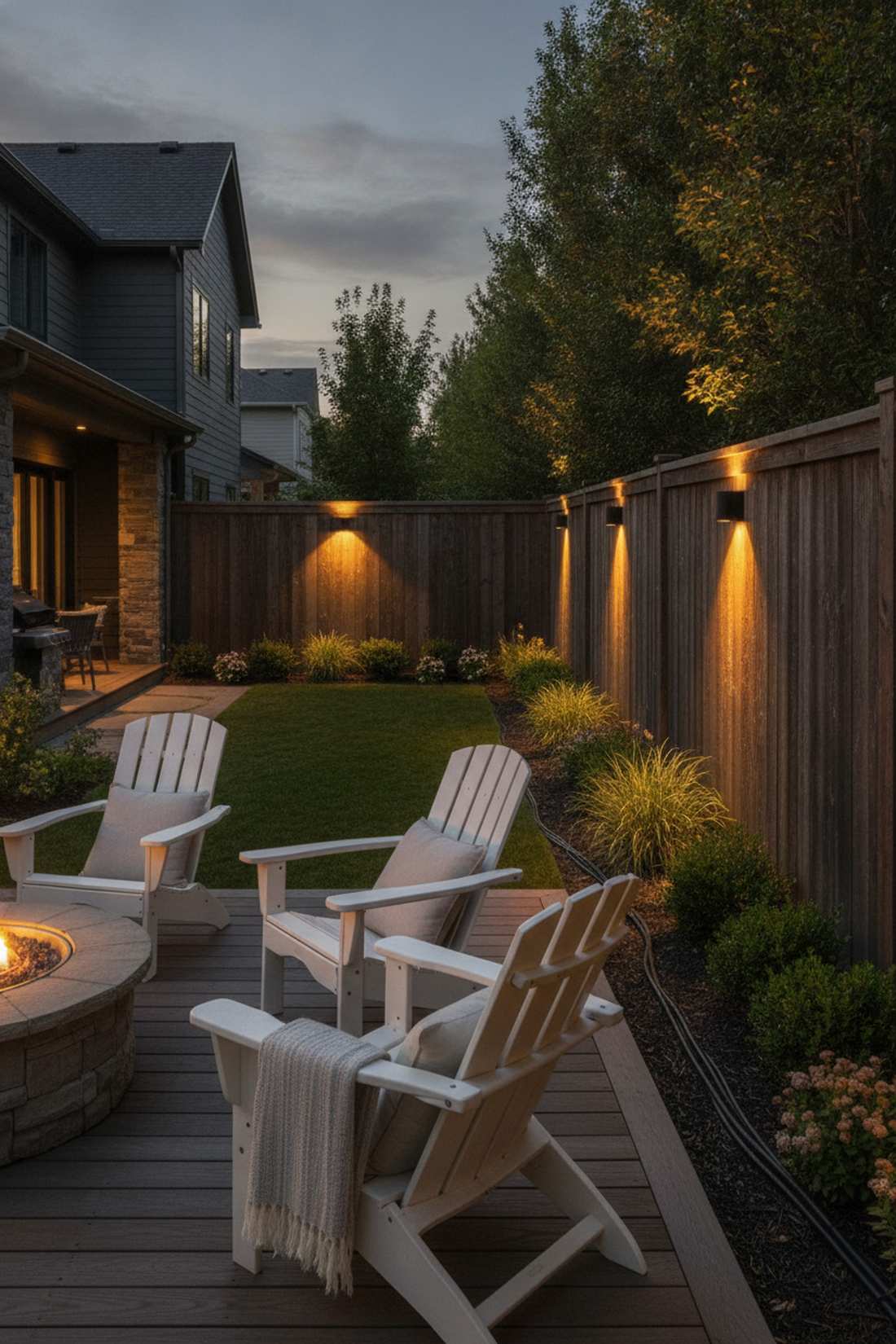 uplighting boundary walls