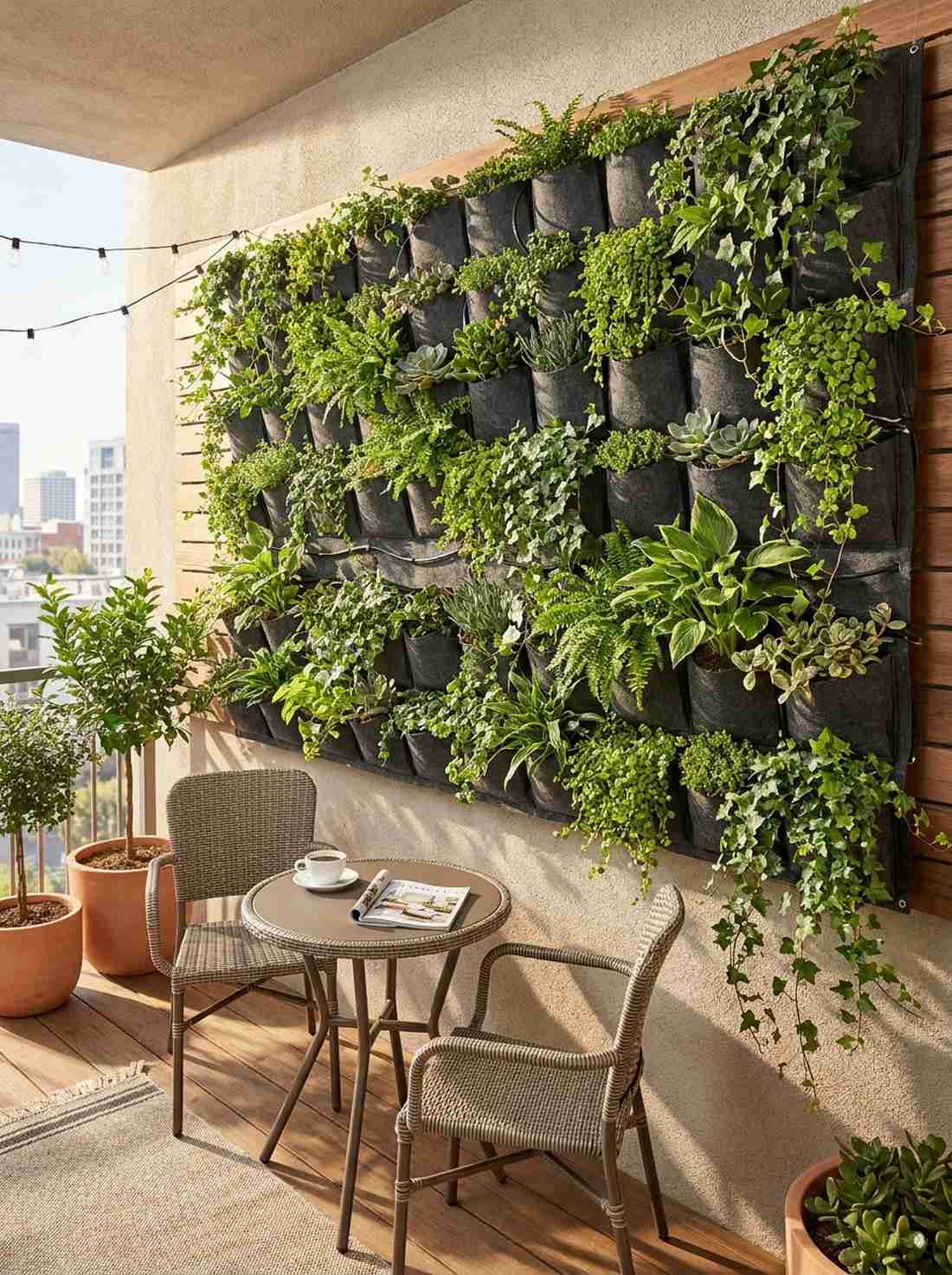 vertical garden panel for small spaces