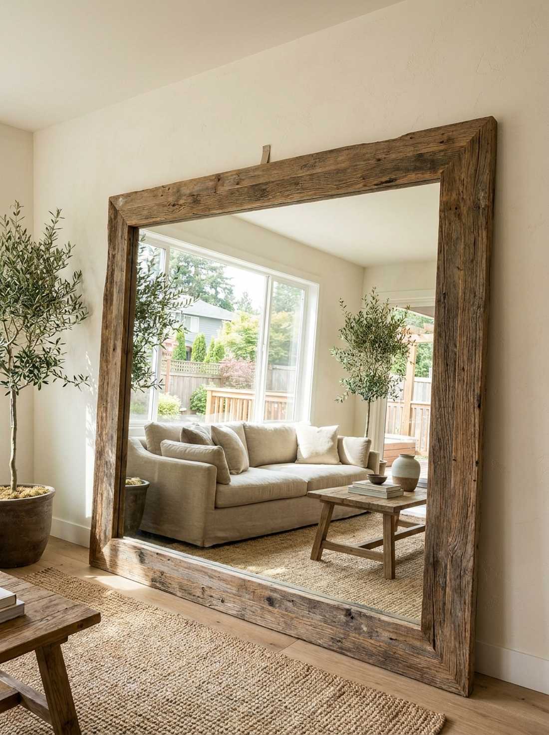 weathered wood mirrors