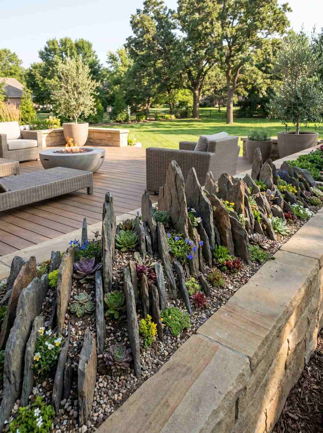 alpine crevice garden edge