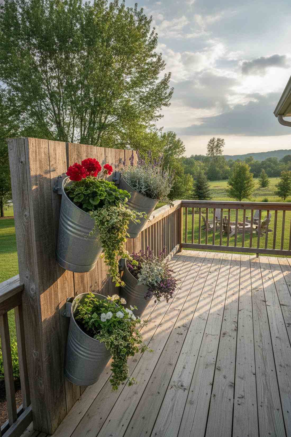bucket wall planters