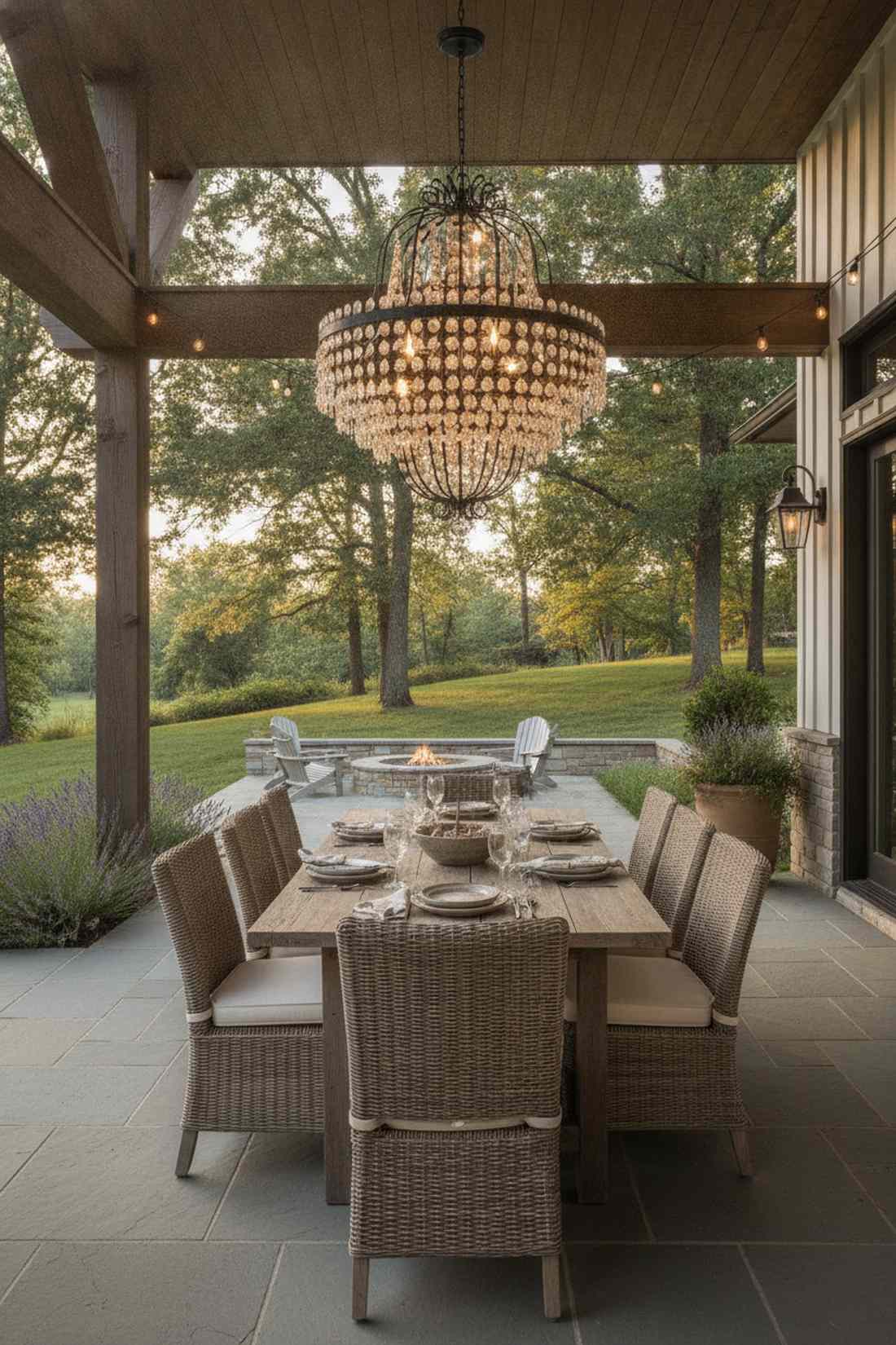 chandelier outdoor statement