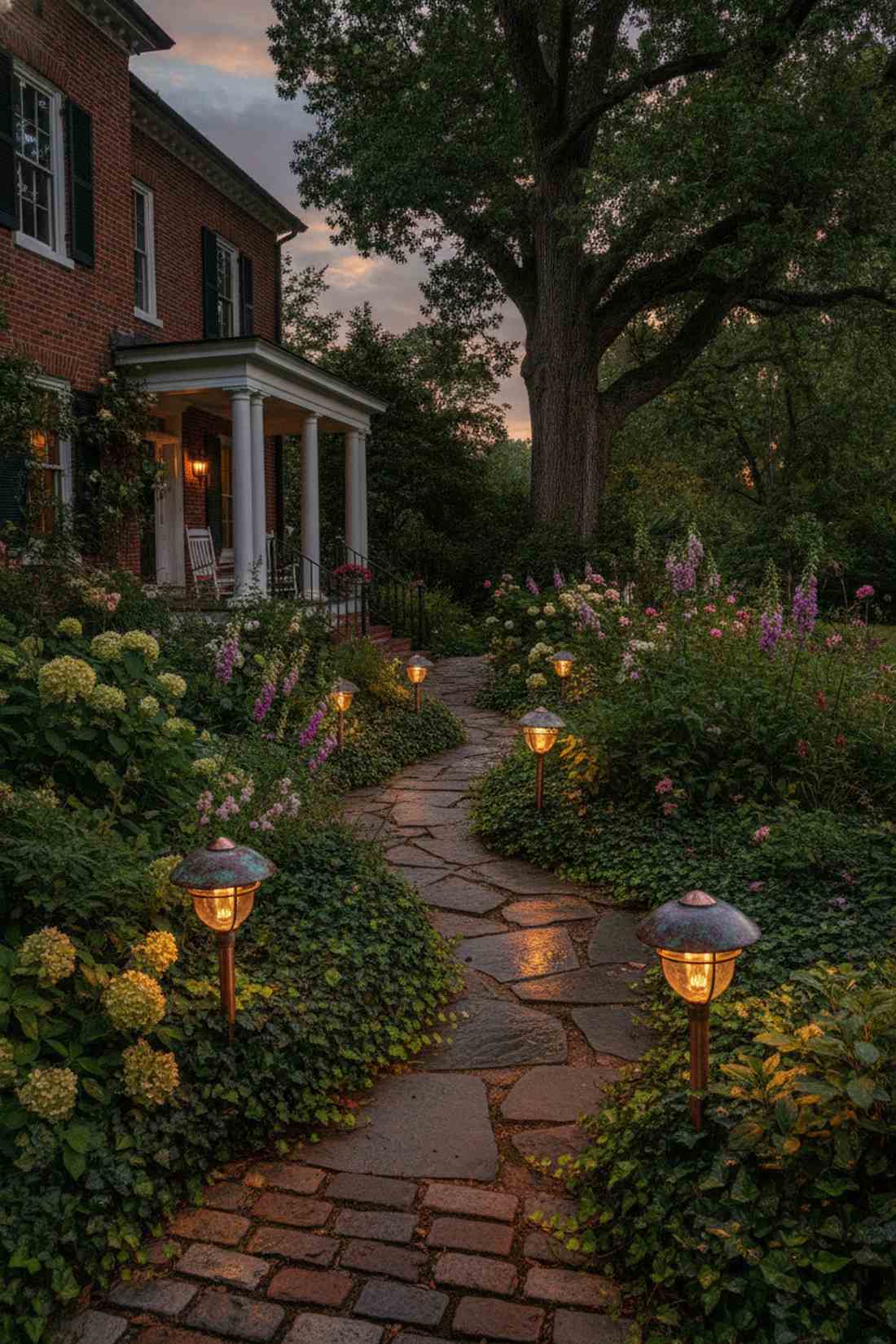 copper path lanterns
