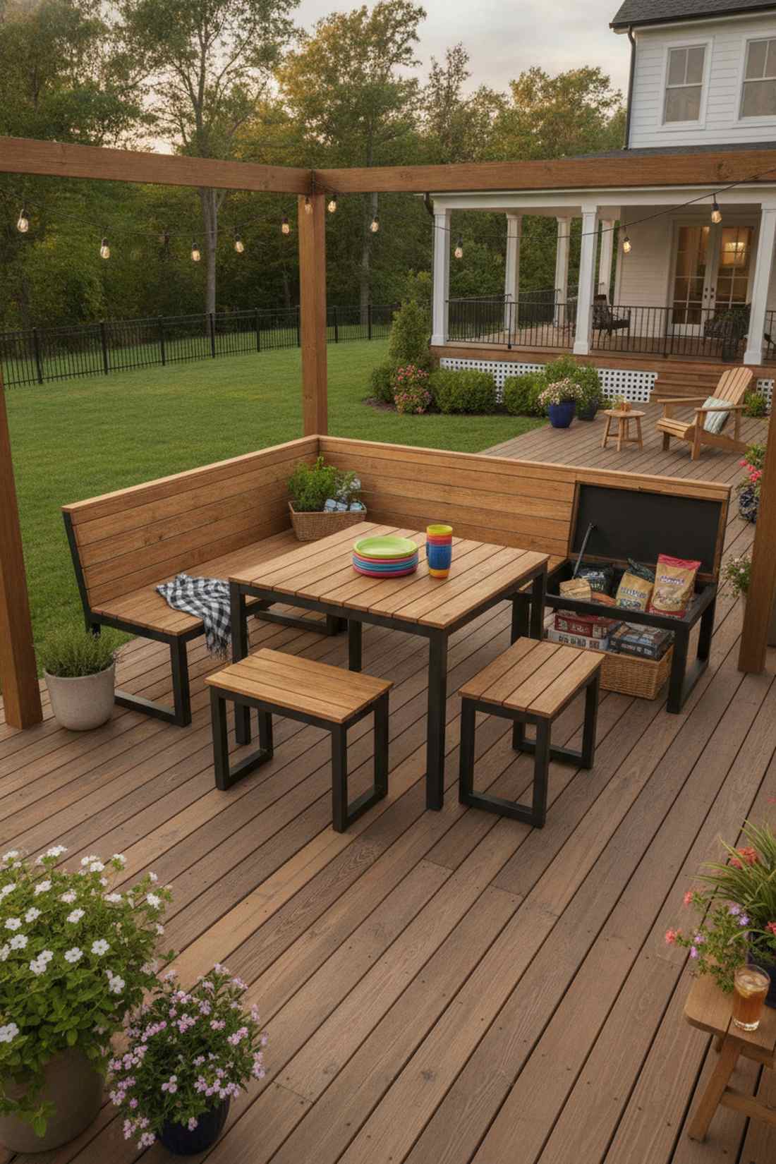 corner dining set with bench seating