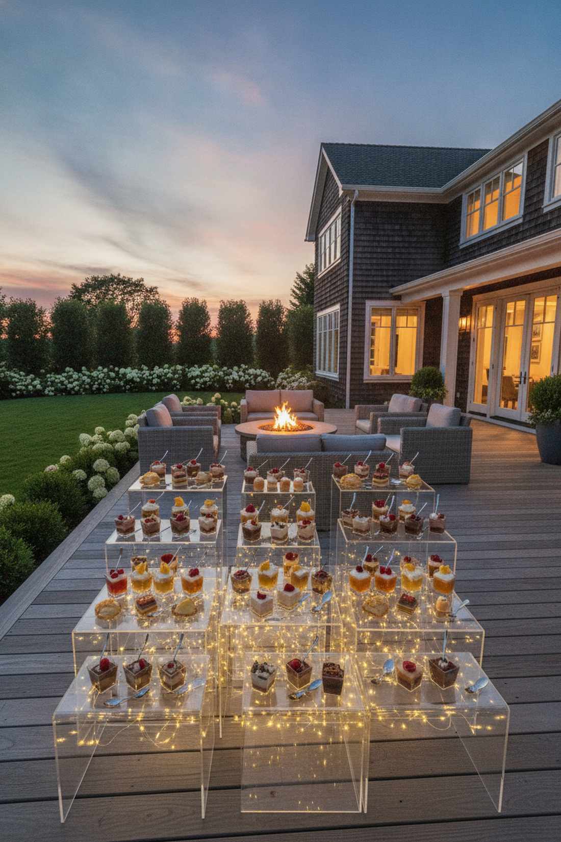 dessert display stations