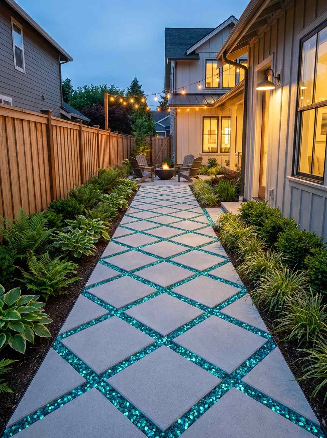 diagonal grid modern layout