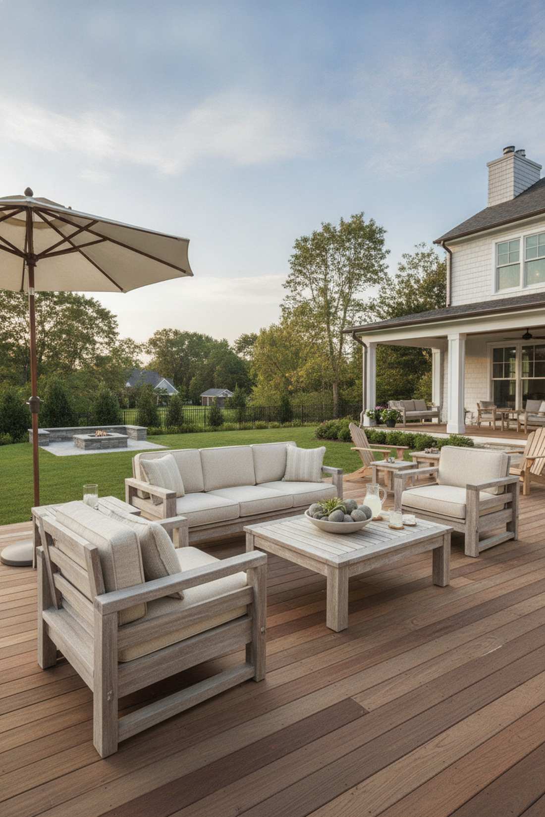 fsc certified teak lounge set