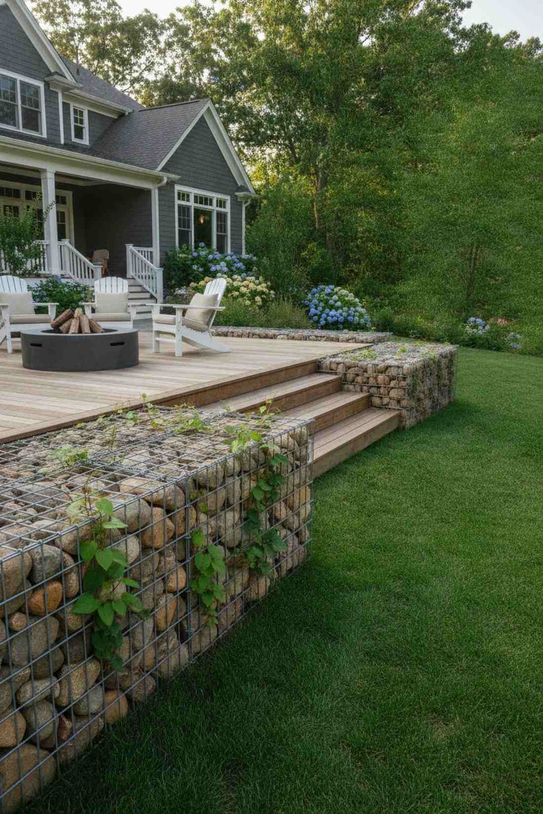 gabion wall wire integration