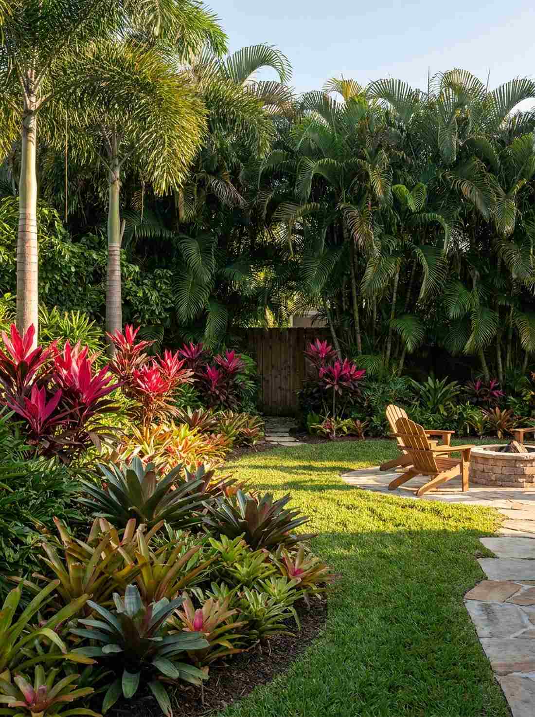 layered perimeter planting for enclosure