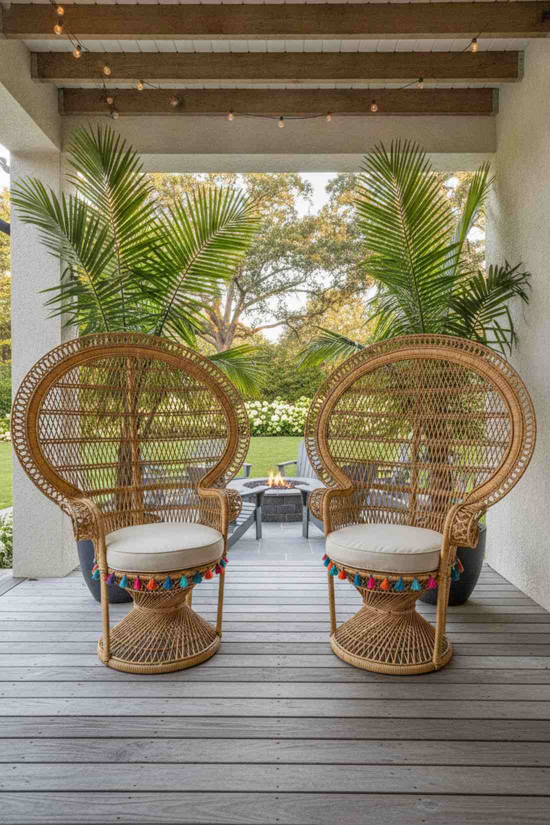 rattan peacock chairs