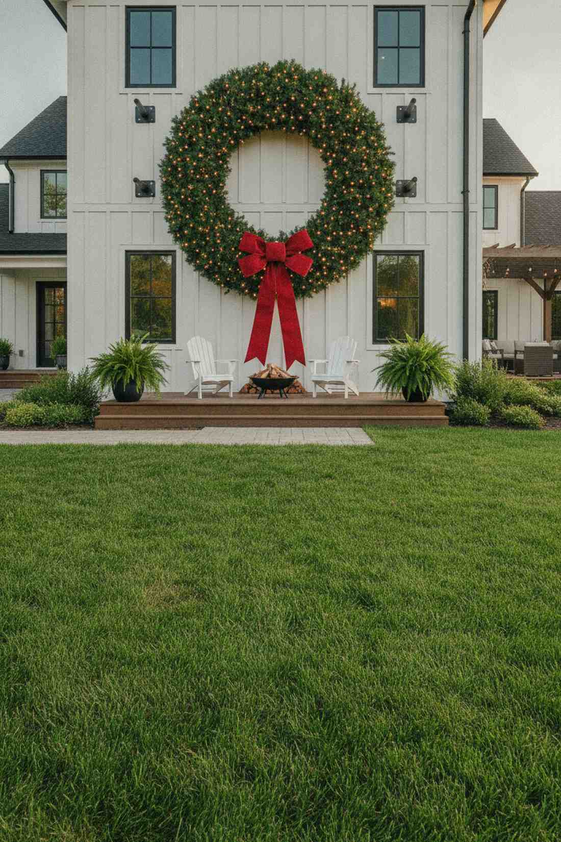 repurposed tire wreath