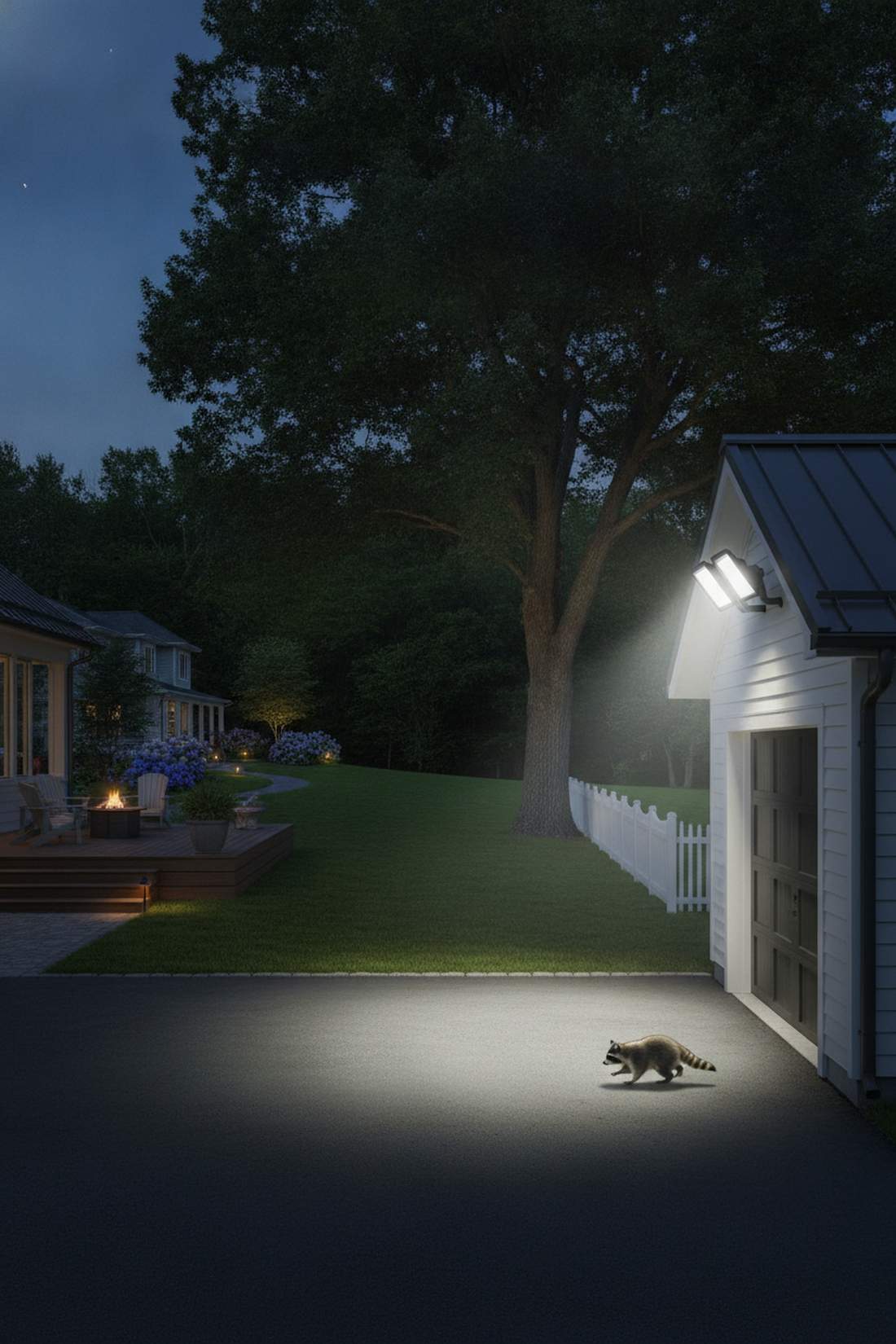 solar flood security lights