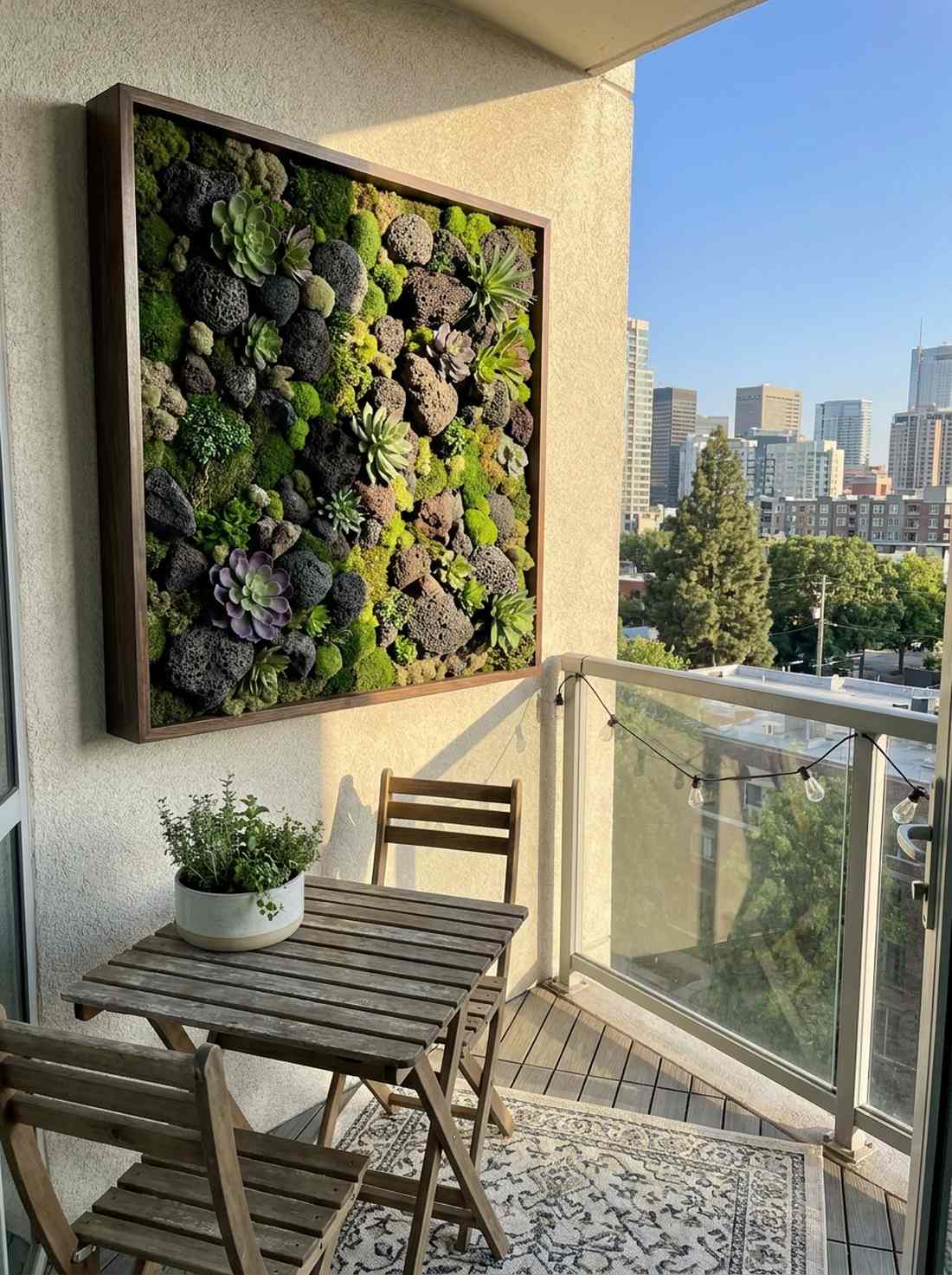 wall mounted vertical rock display