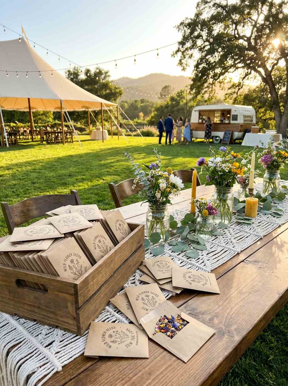 wildflower seed packet favors