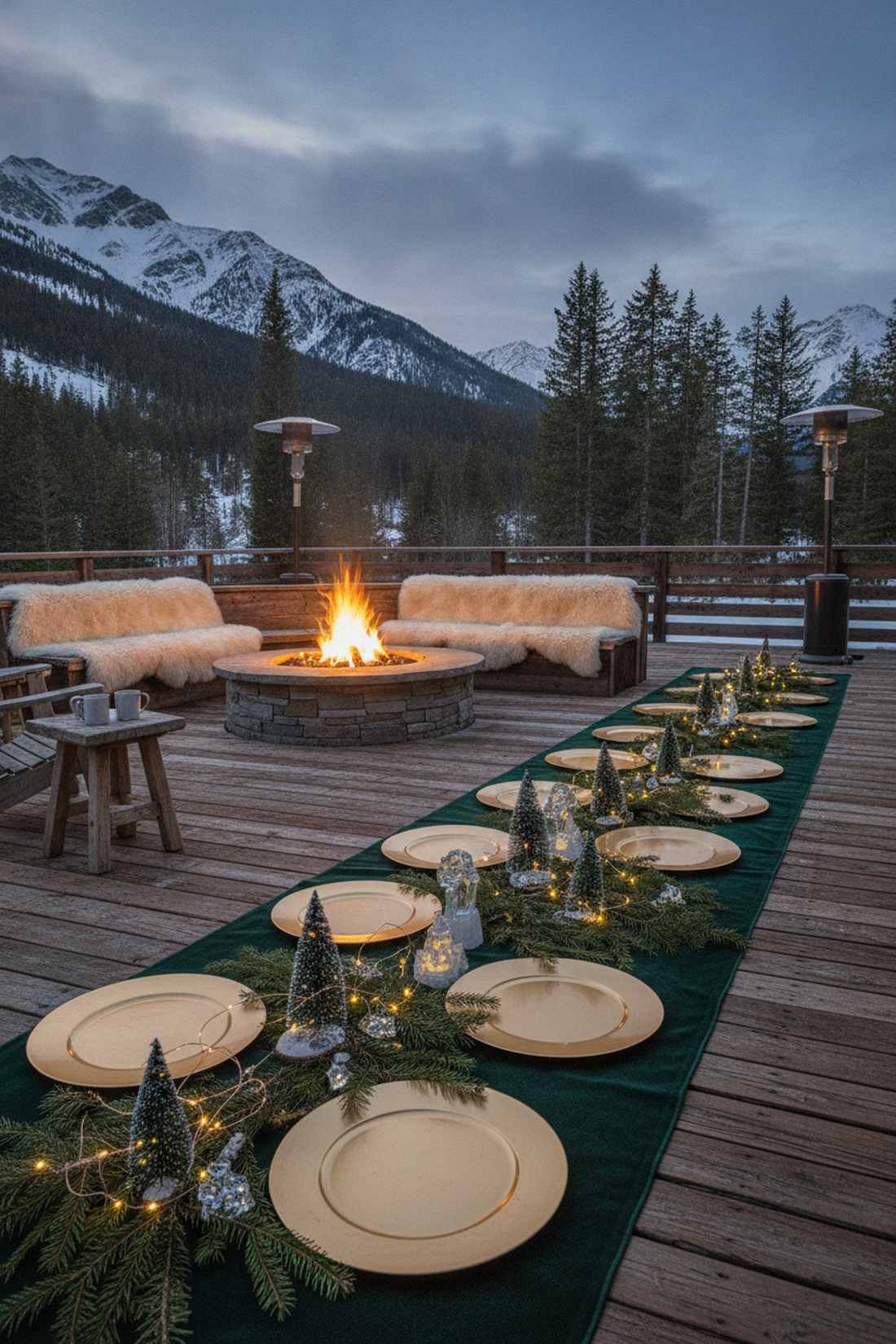winter evergreen elegance