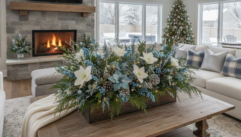 436 christmas plant arrangements vertical