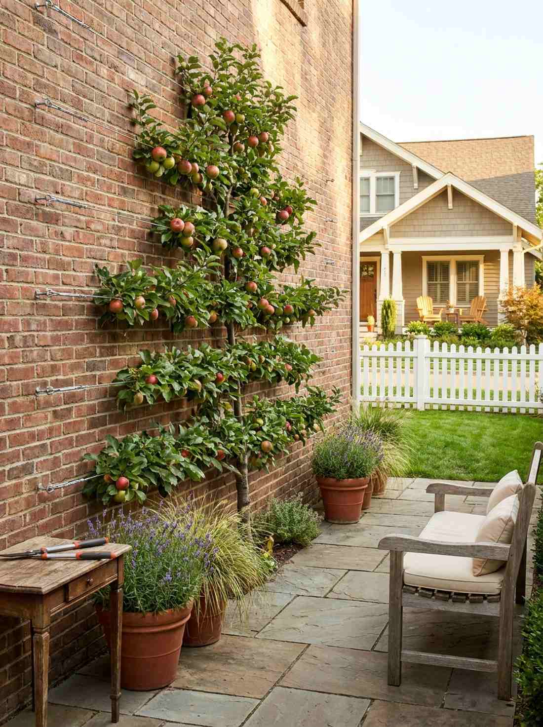 espalier fruit wall